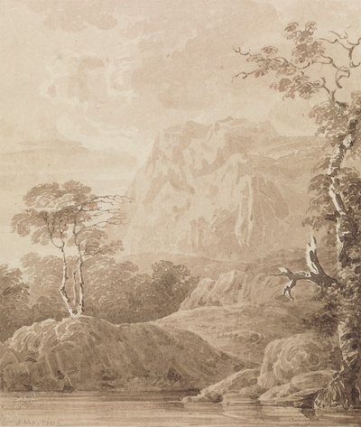 ロッキー川の風景 作： John Martin