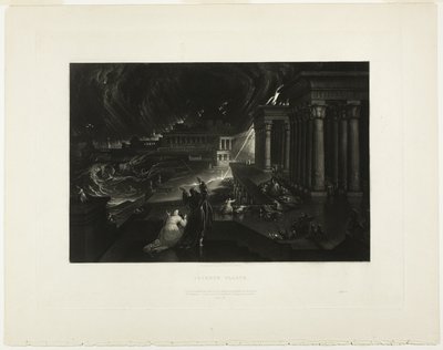 第七の疫病、聖書の挿絵より 作： John Martin