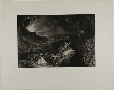 大洪水、聖書の挿絵より 作： John Martin