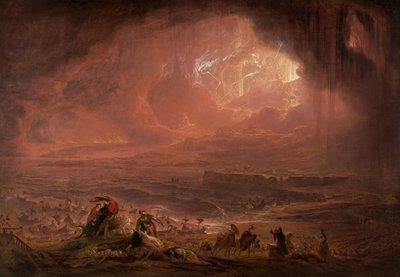 ヘルクラネウムとポンペイの破壊 作： John Martin