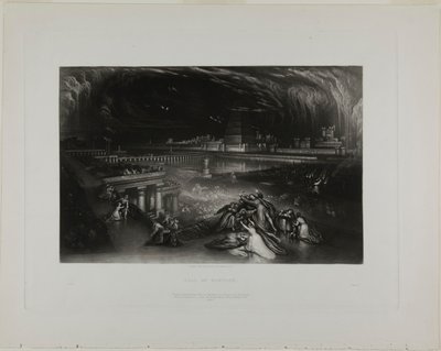 聖書の挿絵より「バビロンの陥落」 作： John Martin