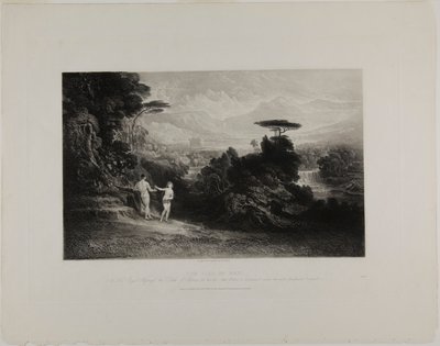 人間の堕落、聖書の挿絵より 作： John Martin