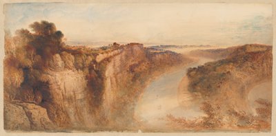 チェプストウの方を向いたワイ川の眺め 作： John Martin