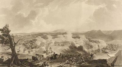1816年11月5日に行われたカーキーの戦いで、4785人のイギリス軍がマフラッタ軍を撃退した記念すべき日（アクアチント、カラー 作： John Massey (after) Wright
