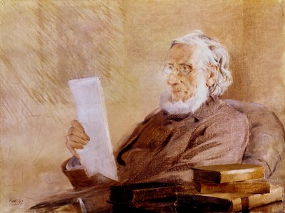 ジョン・ティンダル、アイルランド生まれの物理学者・登山家、1893年 作： John McLure Hamilton