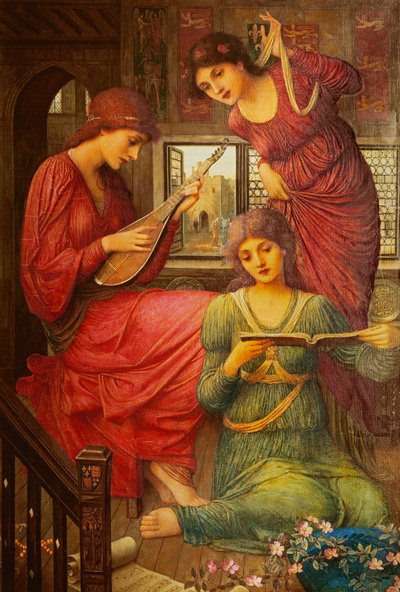 ゴールデンデイズでは、 作： John Melhuish Strudwick