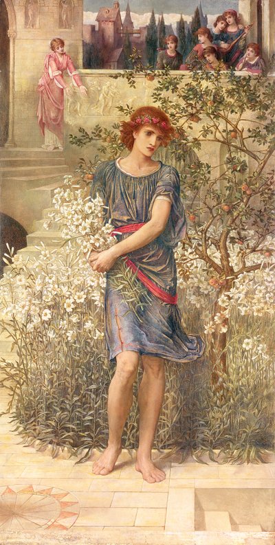 私の最愛の人は歌の歌から彼の庭に降りてきました 作： John Melhuish Strudwick