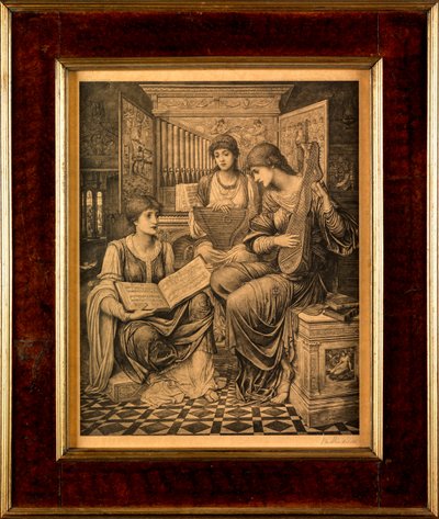 過ぎ去った日の優しい音楽（彫刻？） 作： John Melhuish Strudwick