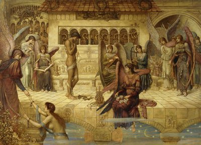 神の家の城壁 作： John Melhuish Strudwick