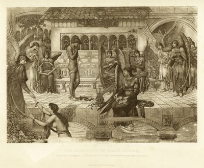 神の家の城壁 作： John Melhuish Strudwick