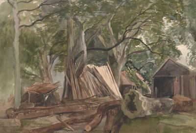 1847年、製材所で開拓。 作： John Middleton