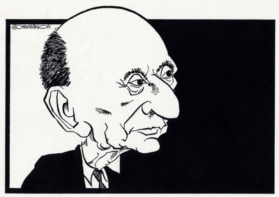 アーノルド・シェーンベルク 風刺画 作： John Minnion