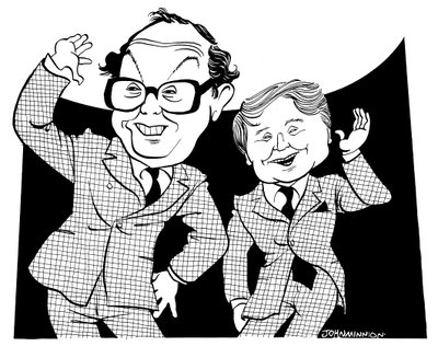 モーカム・アンド・ワイズ - ジョン・ミニオンによる風刺画 作： John Minnion