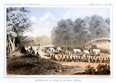 1853年1856年8月26日グロスヴァントルへの商品の配送。 作： John Mix Stanley