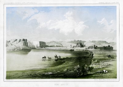 フォートベントン、モンタナ州、アメリカ合衆国、1856 作： John Mix Stanley