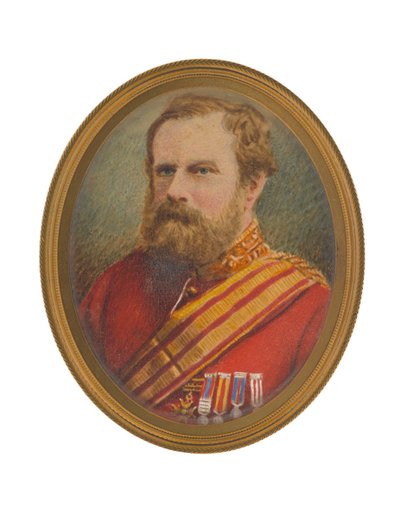 デビッド・ポット中将（1812-1881）のスタッフユニフォーム姿 作： John Moffat