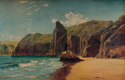 バーロウの崖、c1877。 作： John Mogford