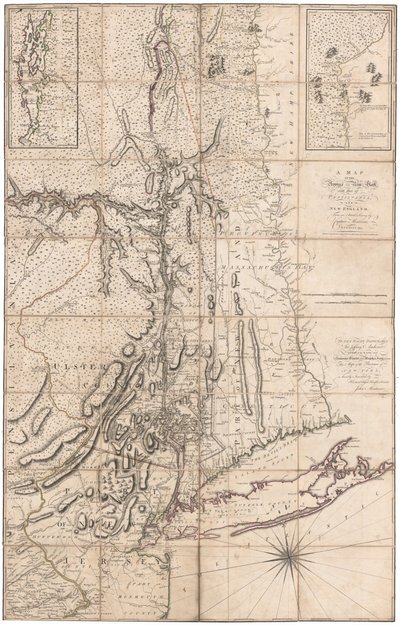 モントレゾールによるニューヨークの地図 作： John Montresor