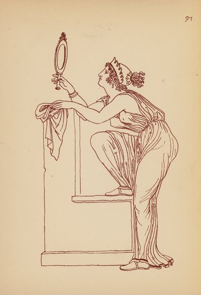 古代ギリシャの女性の衣装（リトグラフ） 作： John Moyr Smith
