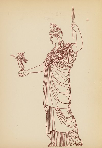 古代ギリシャの女性の衣装（リトグラフ） 作： John Moyr Smith