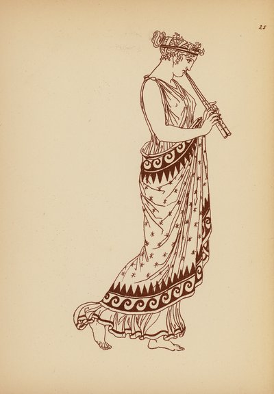 古代ギリシャの女性の衣装（リトグラフ） 作： John Moyr Smith