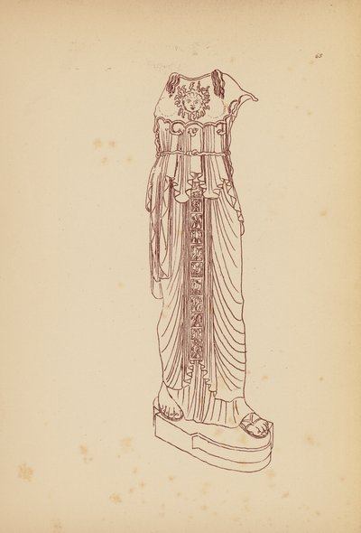 古代ギリシャの女性の衣装（リトグラフ） 作： John Moyr Smith