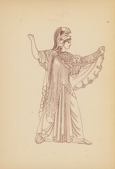 古代ギリシャの女性の衣装（リトグラフ） 作： John Moyr Smith