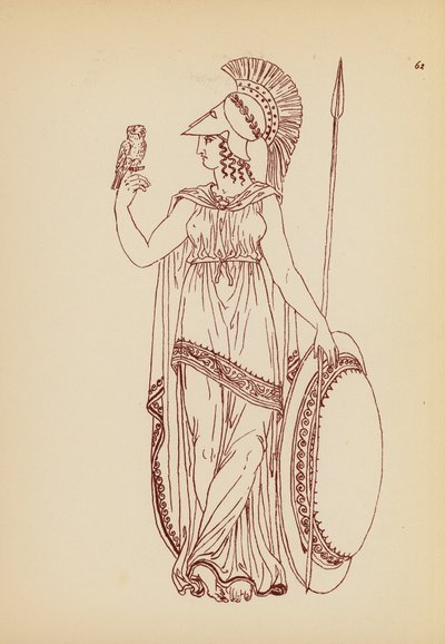 古代ギリシャの女性の衣装（リトグラフ） 作： John Moyr Smith