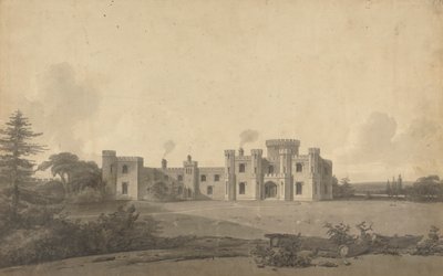 Projeto para o Castelo de Knepp, Sussex: Perspectiva 作： John Nash
