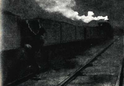 1945年11月1899年11月の列車での脱出。 作： John Nash