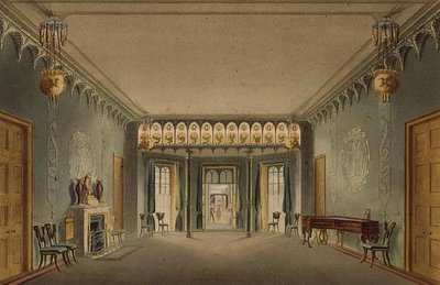 エントランスホール（ジョン・ナッシュ作「Views of the Royal Pavilion, Brighton」より 作： John Nash
