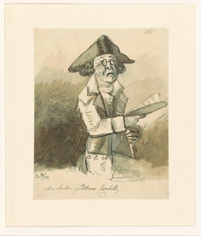 絵画オークションの男 写真のオークションで コーンヒル (オブジェクトのタイトル) 作： John Nixon (signed by artist)