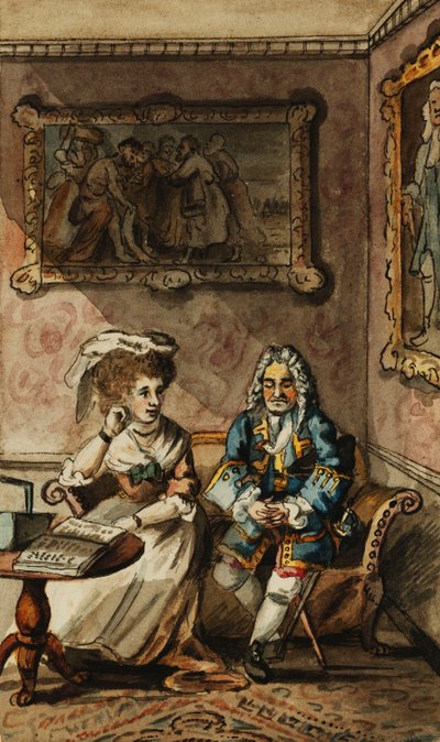 Tristram Shandyへの12のイラストのセット、 作： John Nixon