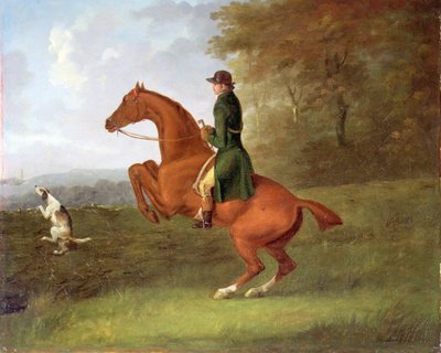 狩猟の風景（油彩・キャンバス 作： John Nott Sartorius