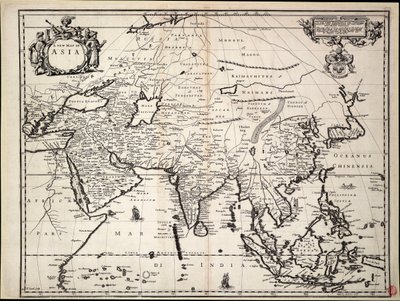 アジアの新しい地図 作： John Ogilby
