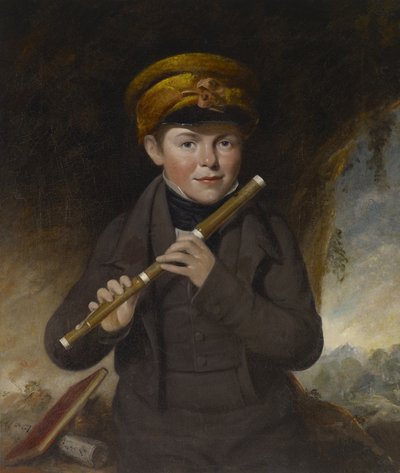 ジョン・ガーニー、リトル・フルート奏者、1800年頃 作： John Opie