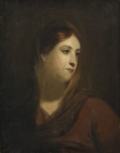女性の頭のスケッチ、1800年頃 作： John Opie