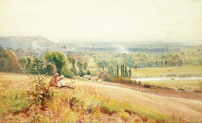 テムズ川沿いのHedsor Hillからの眺め（Cookham付近 作： John Pedder