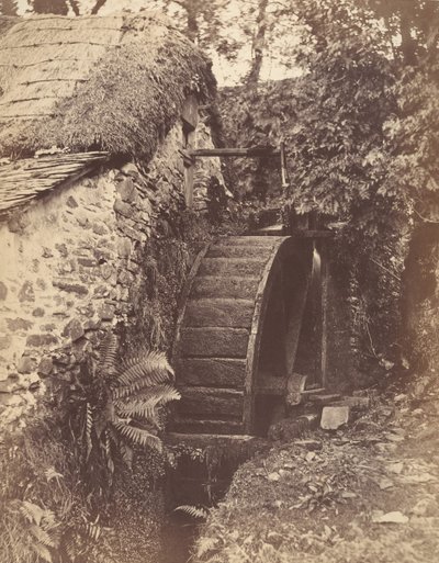 1856 年、北デボン州リントン近くのニュー ミル。 作： John Percy