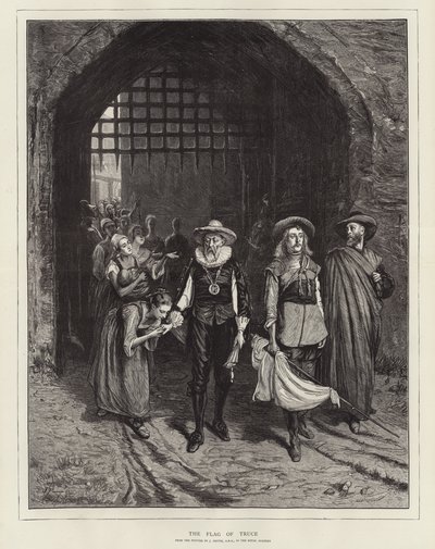 休戦の旗 作： John Pettie
