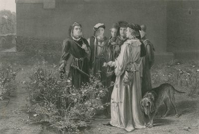 テンプルガーデンのシーン、ヘンリー6世、前編 作： John Pettie