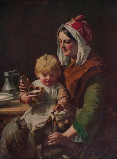 食事時間、c1850、c1915 作： John Phillip