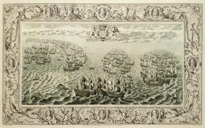 アルマダ（タペストリーからの彫刻）、1739 作： John Pine