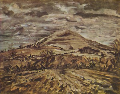 ハンブルドン・ヒル、ドーセット州」1946年 作： John Piper