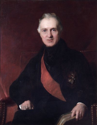 英国軍人サー・ジョージ・マレー将軍の肖像（1840年代頃 作： John Prescott Knight