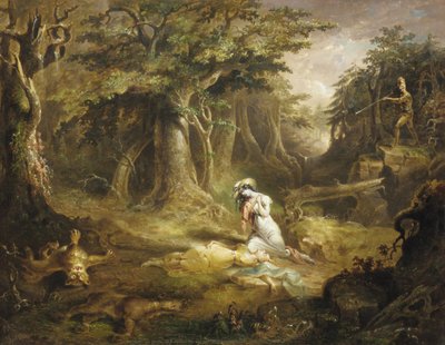 レザーストッキングレスキュー、1832。 作： John Quidor