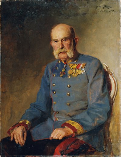 オーストリア陸軍元帥の制服を着た皇帝フランツ・ヨーゼフ1世 作： John Quincy Adams