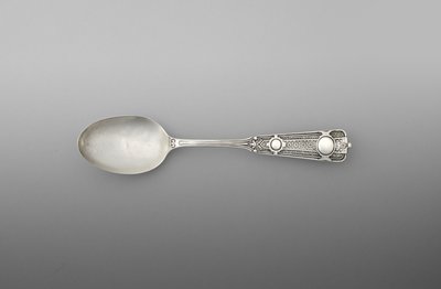 ティースプーン（一対） 1860～90年頃（銀製 作： John R. Wendt