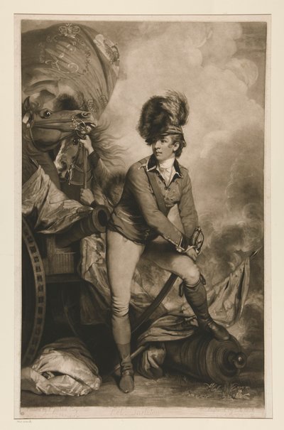 タールトン大佐 (サー・ベナスター・タールトン、1754-1883) 作： John Raphael Smith