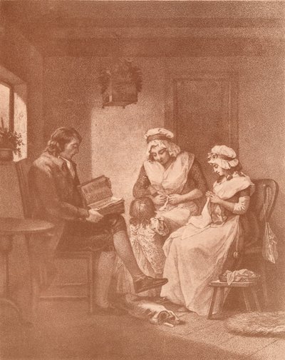 国内の幸福、両親とのレティシア、1789 作： John Raphael Smith